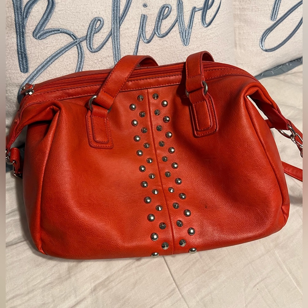 David Jones vintage red large shoulder bag